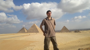 Gary and 3 pyramids